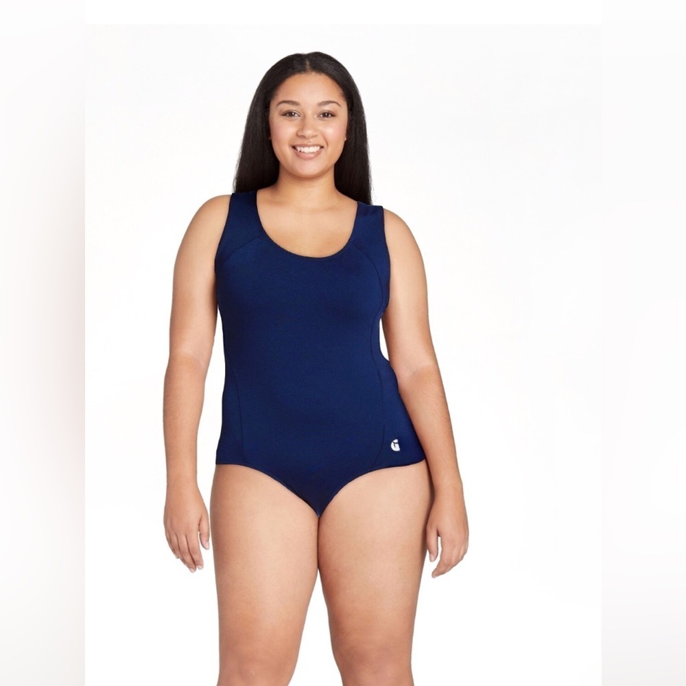 Baleaf One Piece Bathing Suit Athletic Training Racerback Swimming Suit Navy XL